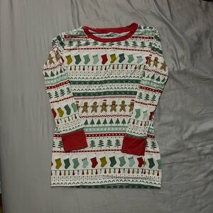 Little Sleepies Holiday Pajama Top - Red, Green, White